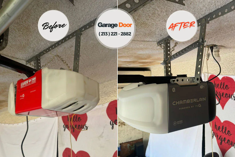 Before and after: garage door repair Wagon Wheel, AZ